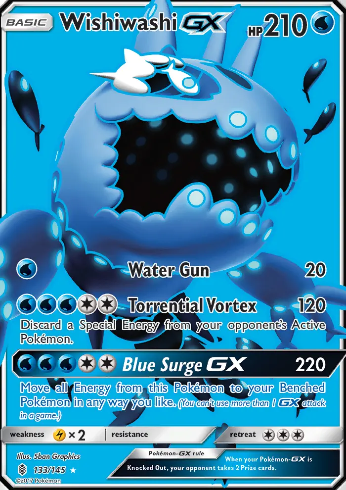 Wishiwashi GX, Pokémon card