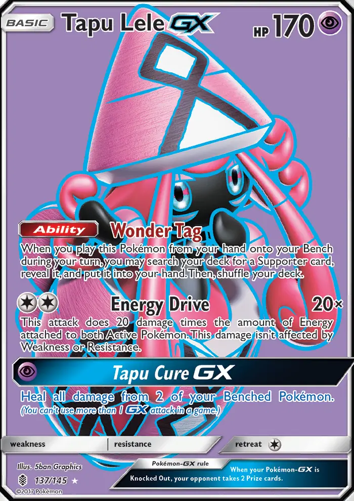 Tapu Lele GX, Pokémon card