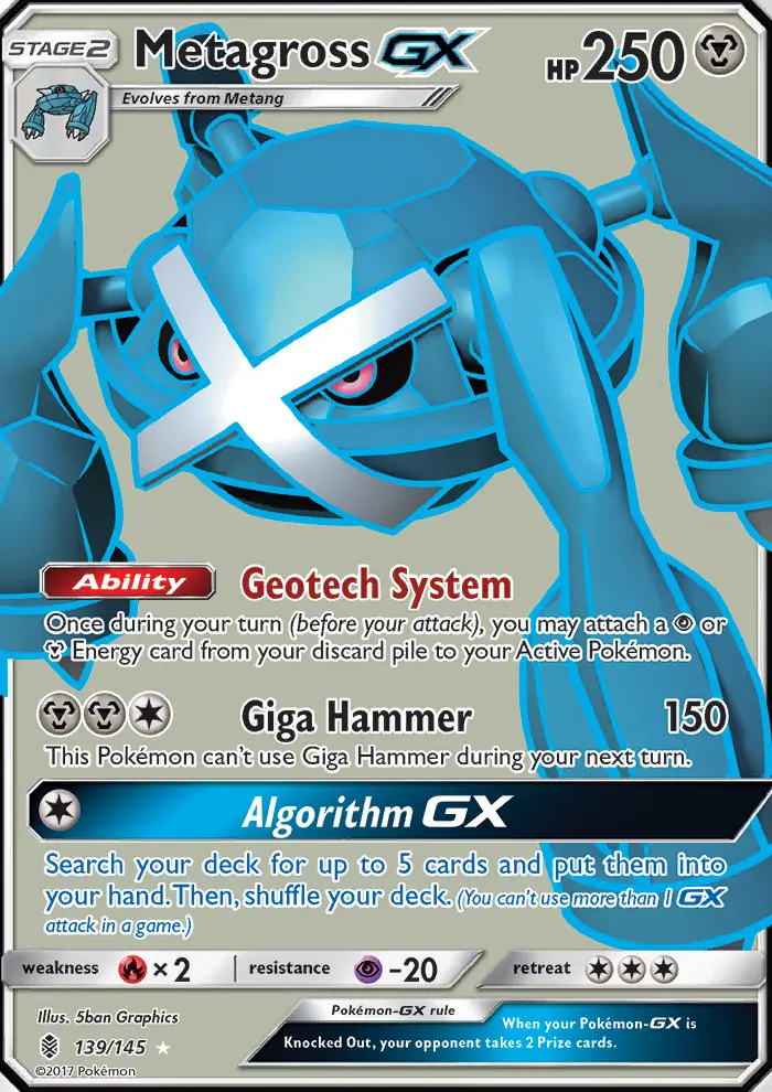 Metagross GX, Pokémon card