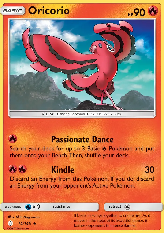 Oricorio, Pokémon card
