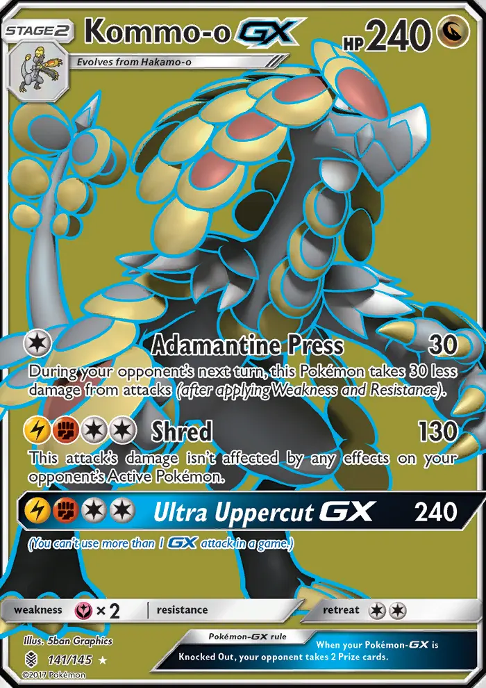 Kommo-o GX, Pokémon card