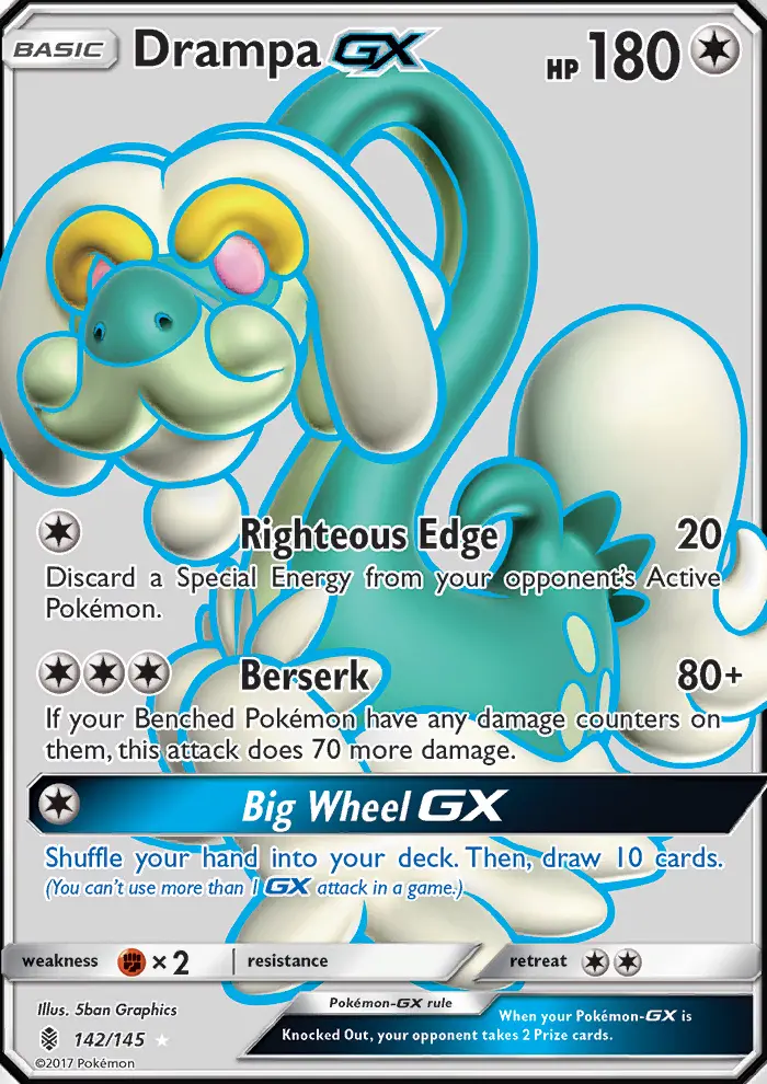 Drampa GX, Pokémon card