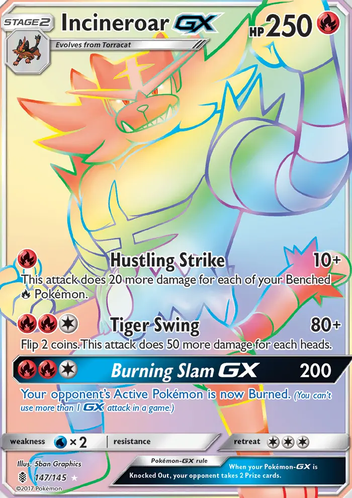 Incineroar GX, Pokémon card