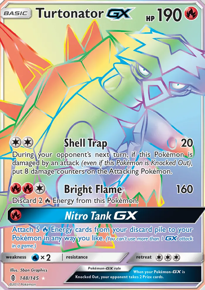 Turtonator GX, Pokémon card