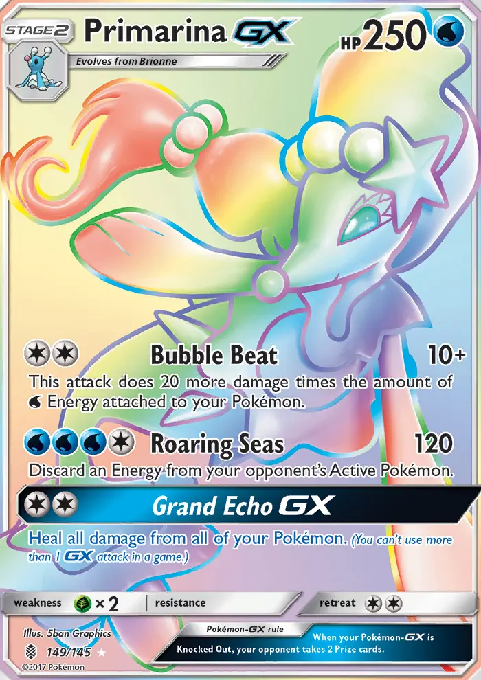 Primarina GX, Pokémon card