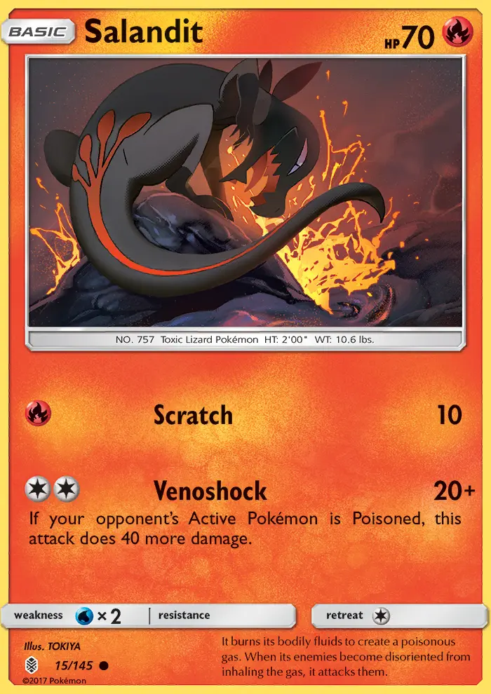 Salandit, Pokémon card
