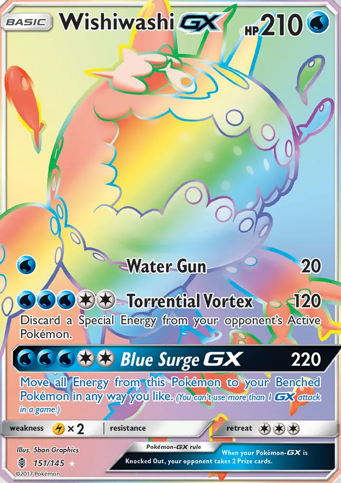 Wishiwashi GX, Pokémon card