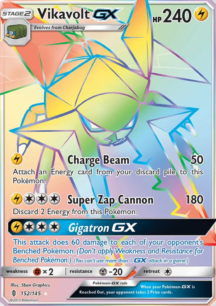Vikavolt GX, Pokémon card