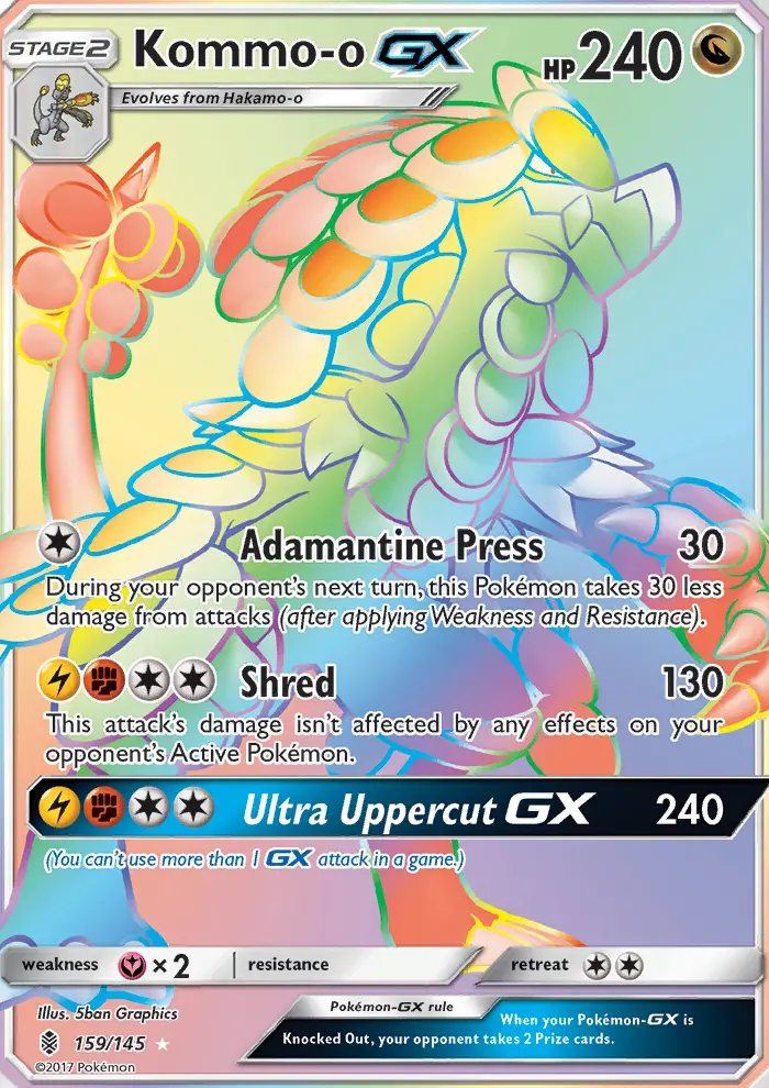 Kommo-o, Pokémon card