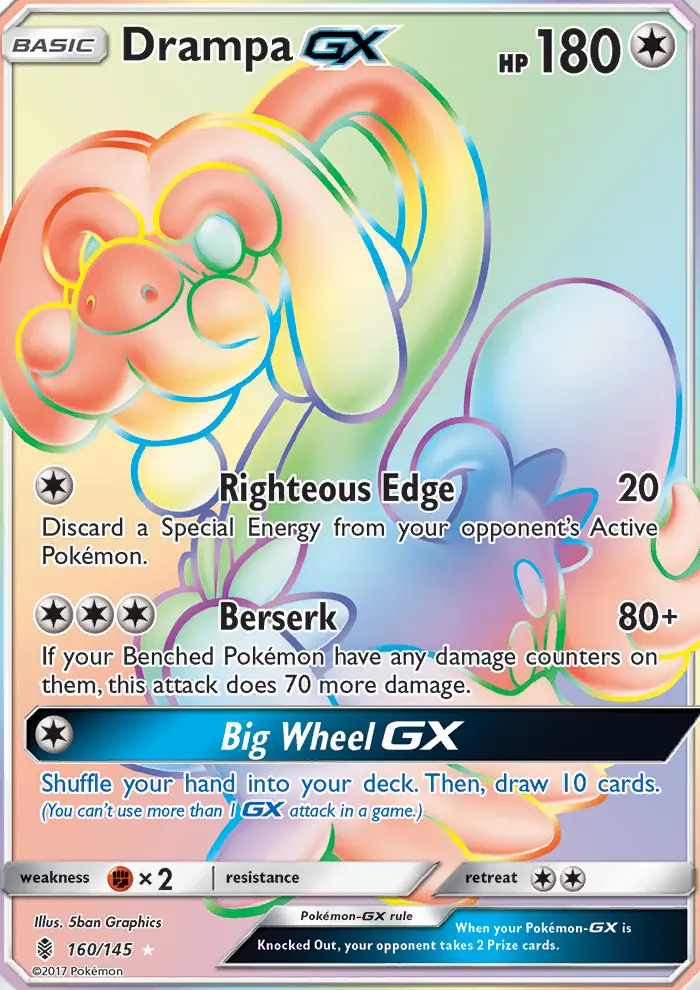 Drampa GX, Pokémon card