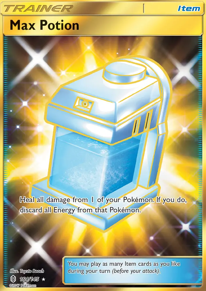 Max Potion, Pokémon card
