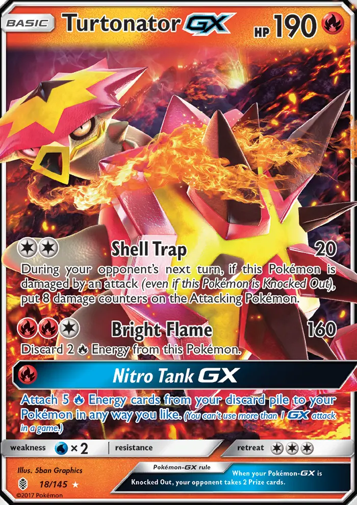 Turtonator GX, Pokémon card