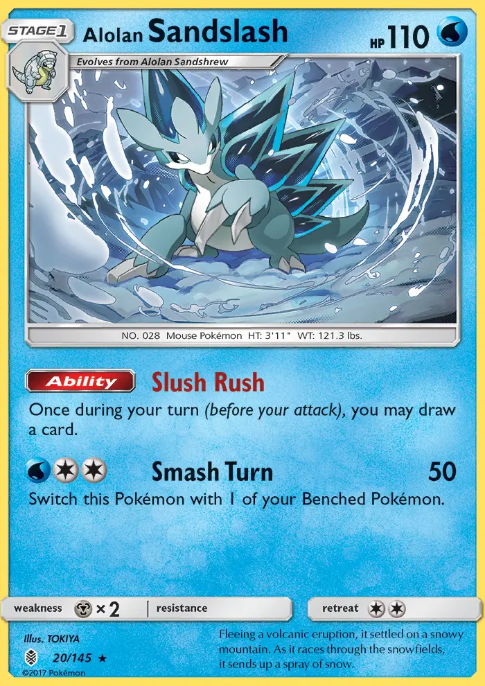 Alolan Sandslash, Pokémon card