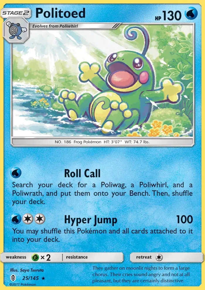 Politoed, Pokémon card