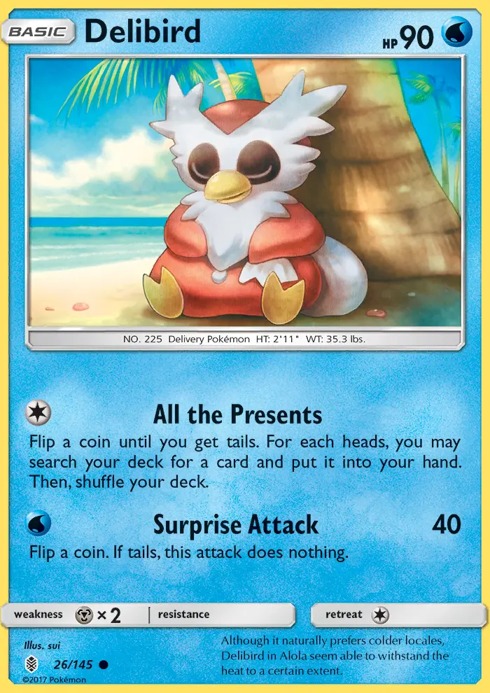 Delibird, Pokémon card