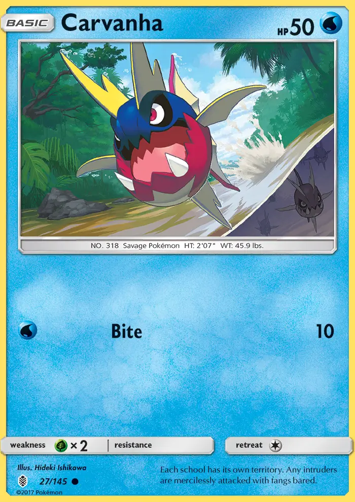 Carvanha, Pokémon card