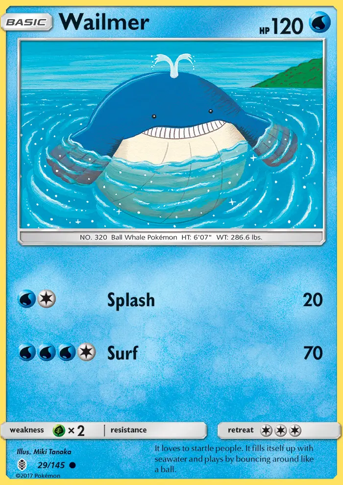 Wailmer, Pokémon card