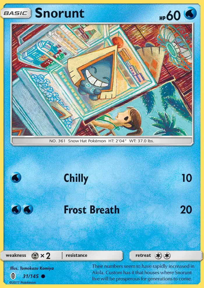Snorunt, Pokémon card