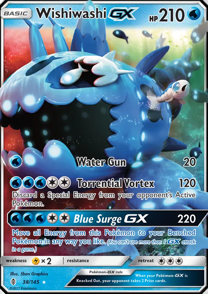 Wishiwashi GX, Pokémon card