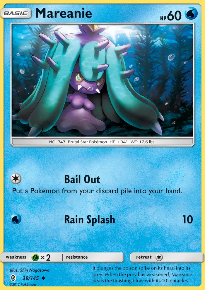 Mareanie, Pokémon card