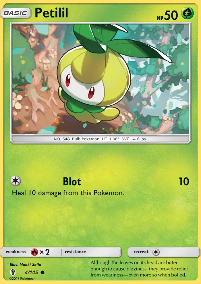 Petilil, Pokémon card