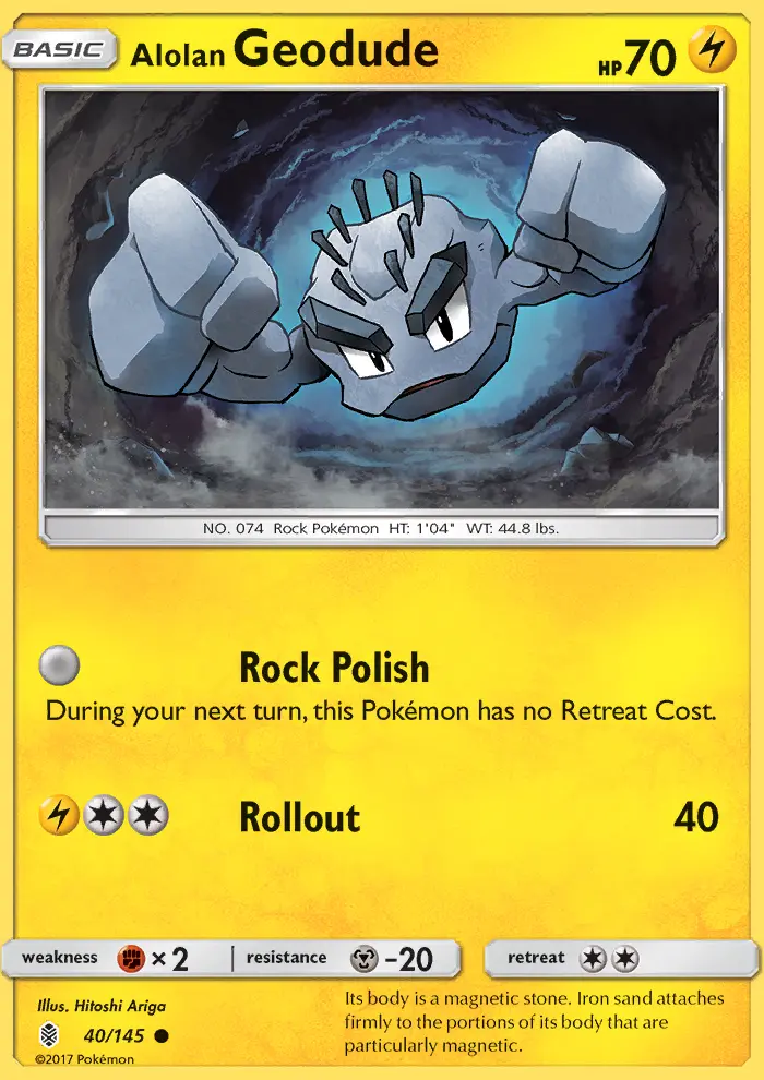 Alolan Geodude, Pokémon card