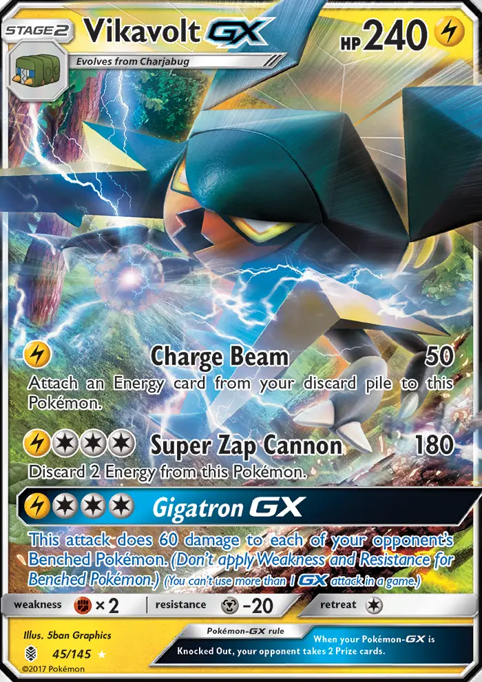 Vikavolt GX, Pokémon card