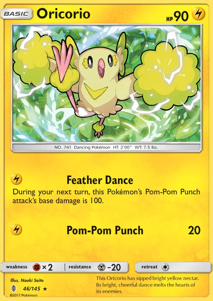 Oricorio, Pokémon card