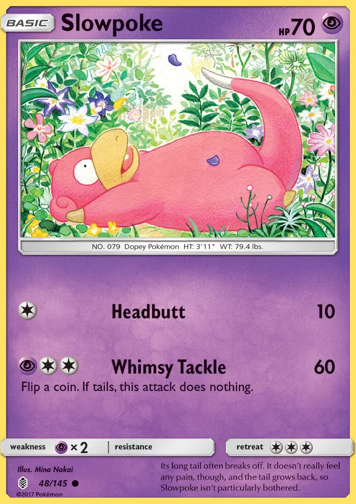 Slowpoke, Pokémon card