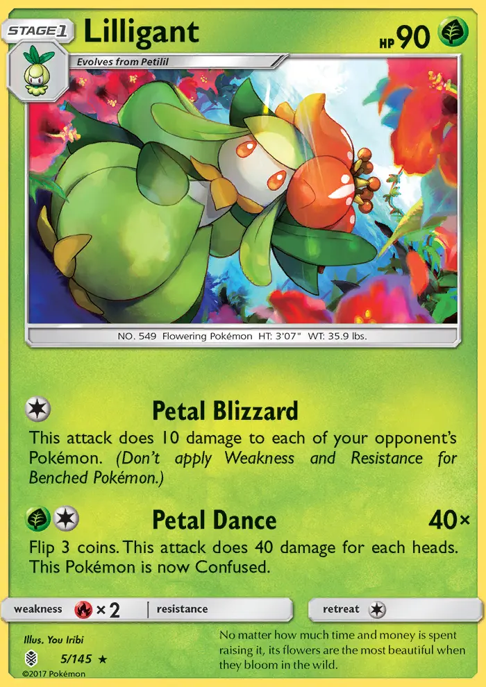 Lilligant, Pokémon card