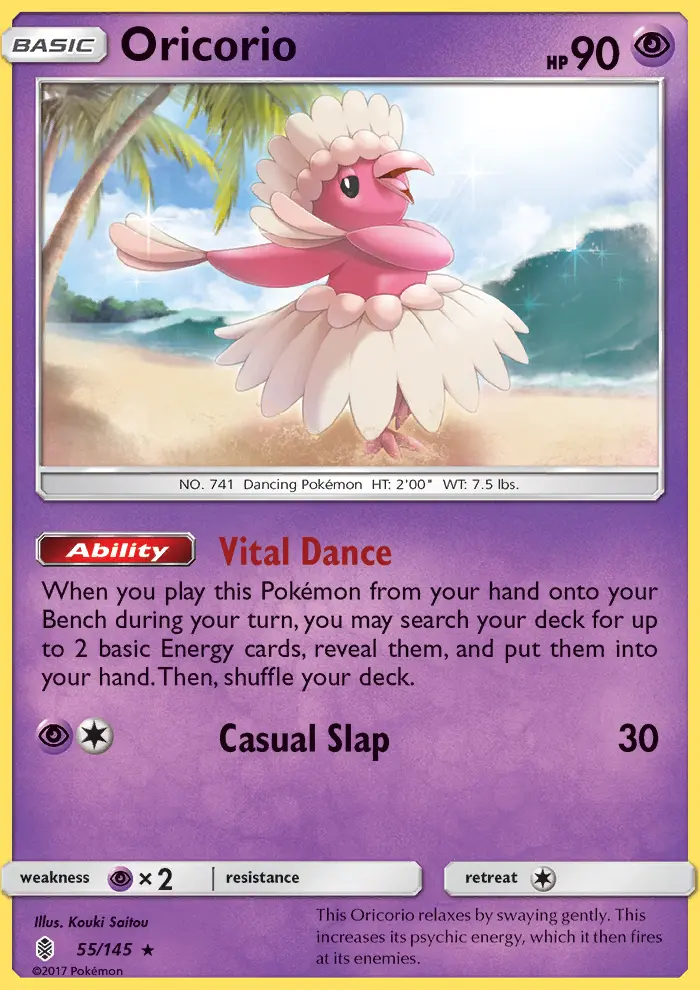 Oricorio, Pokémon card