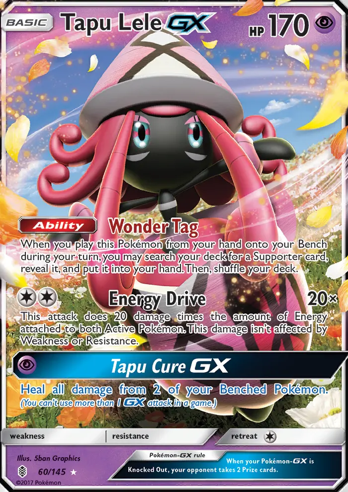 Tapu Lele GX, Pokémon card