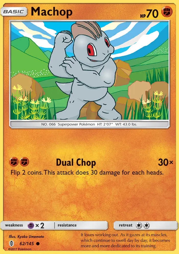 Machop, Pokémon card