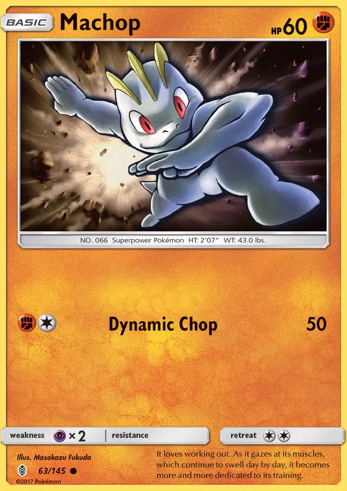 Machop, Pokémon card
