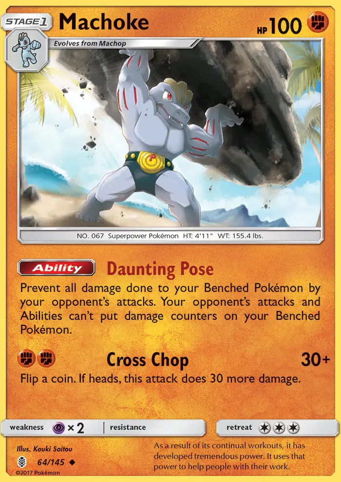 Machoke, Pokémon card