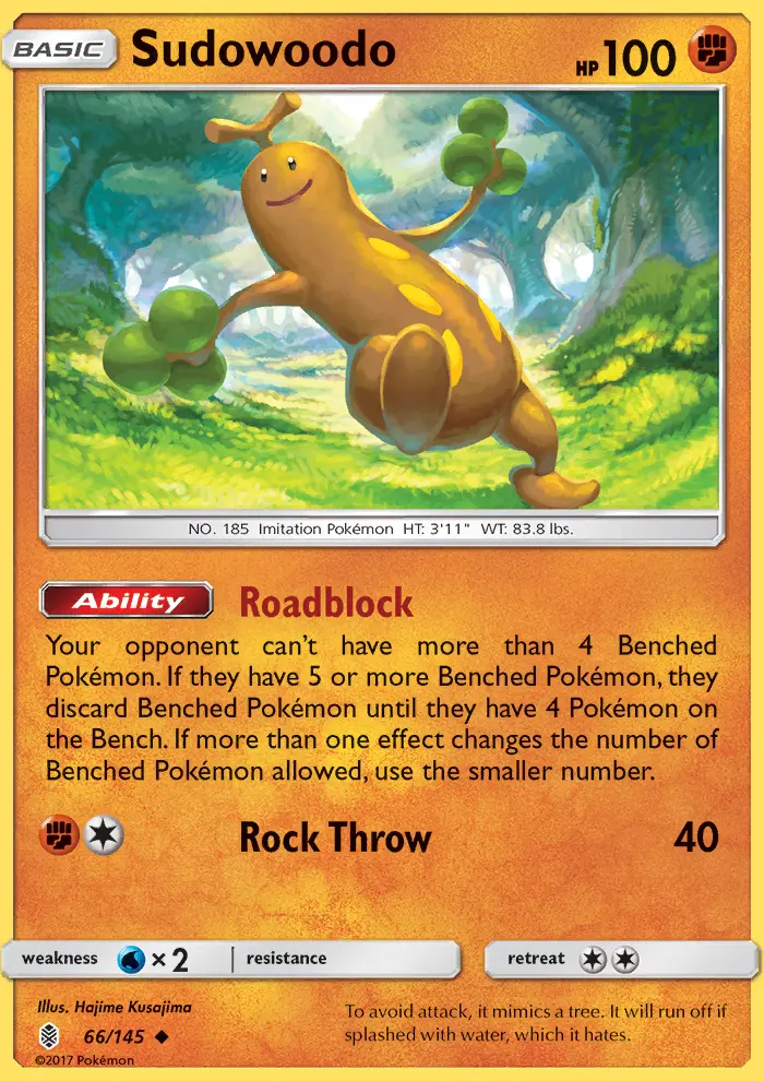 Sudowoodo, Pokémon card