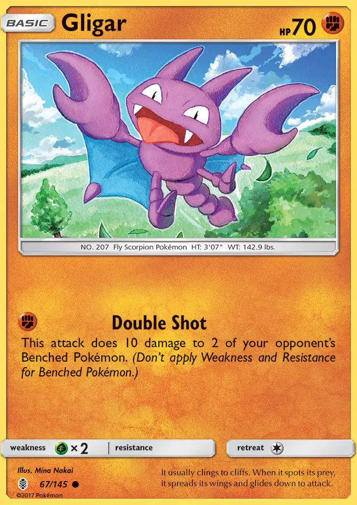 Gligar, Pokémon card