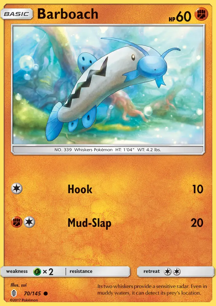 Barboach, Pokémon card