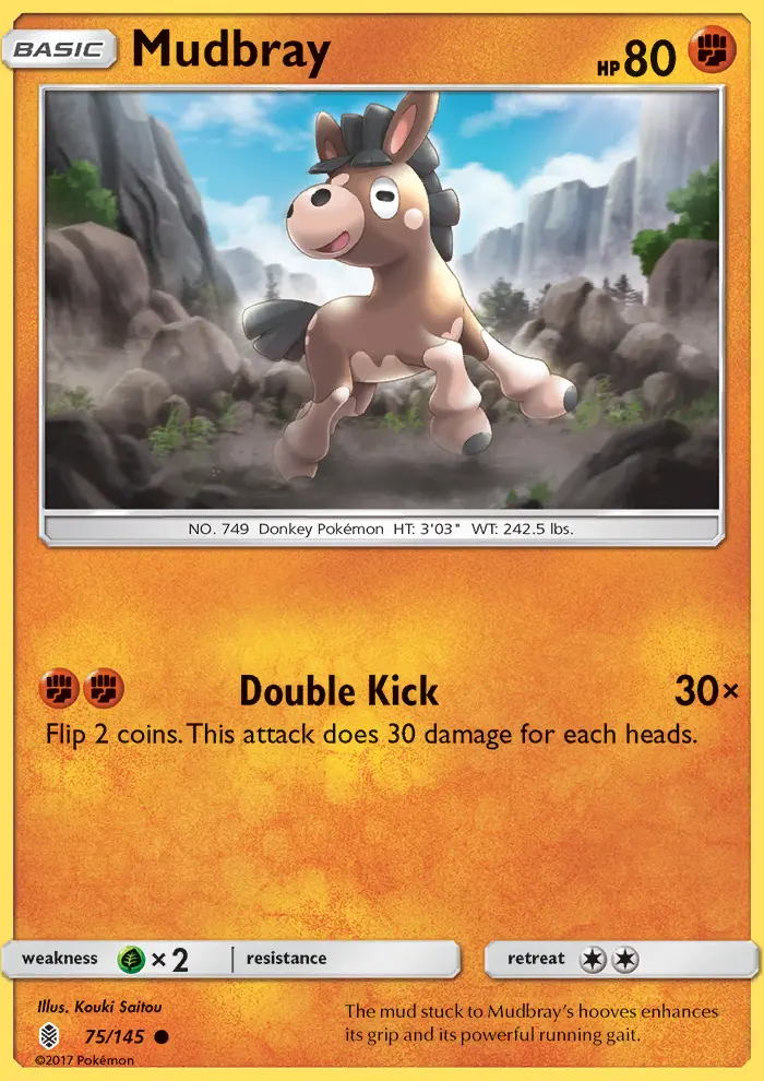Mudbray, Pokémon card