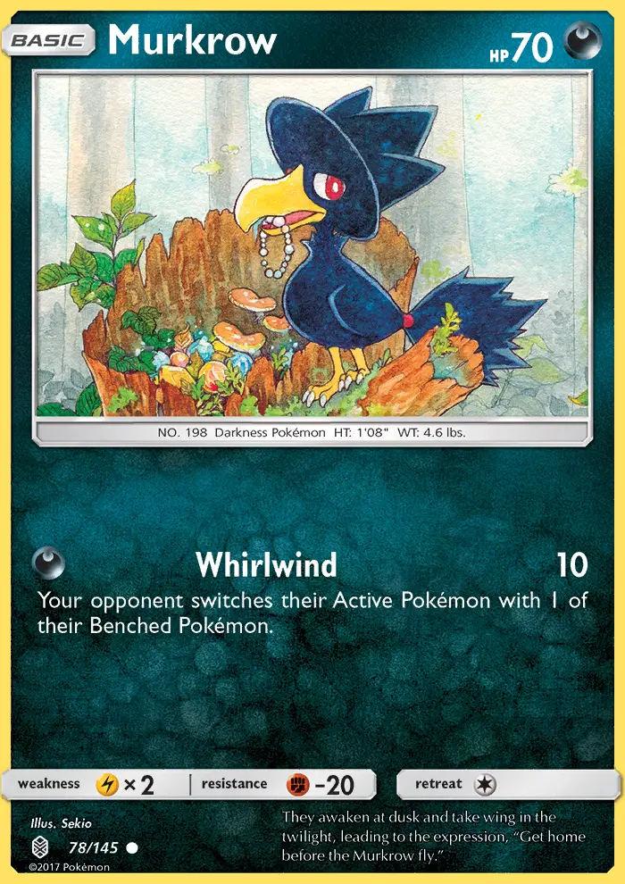 Murkrow, Pokémon card