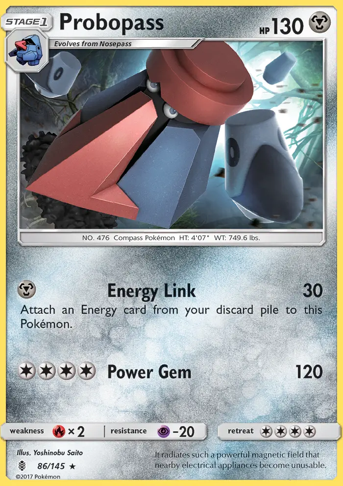 Probopass, Pokémon card