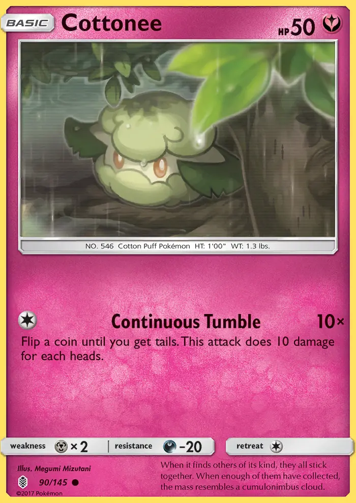 Cottonee, Pokémon card