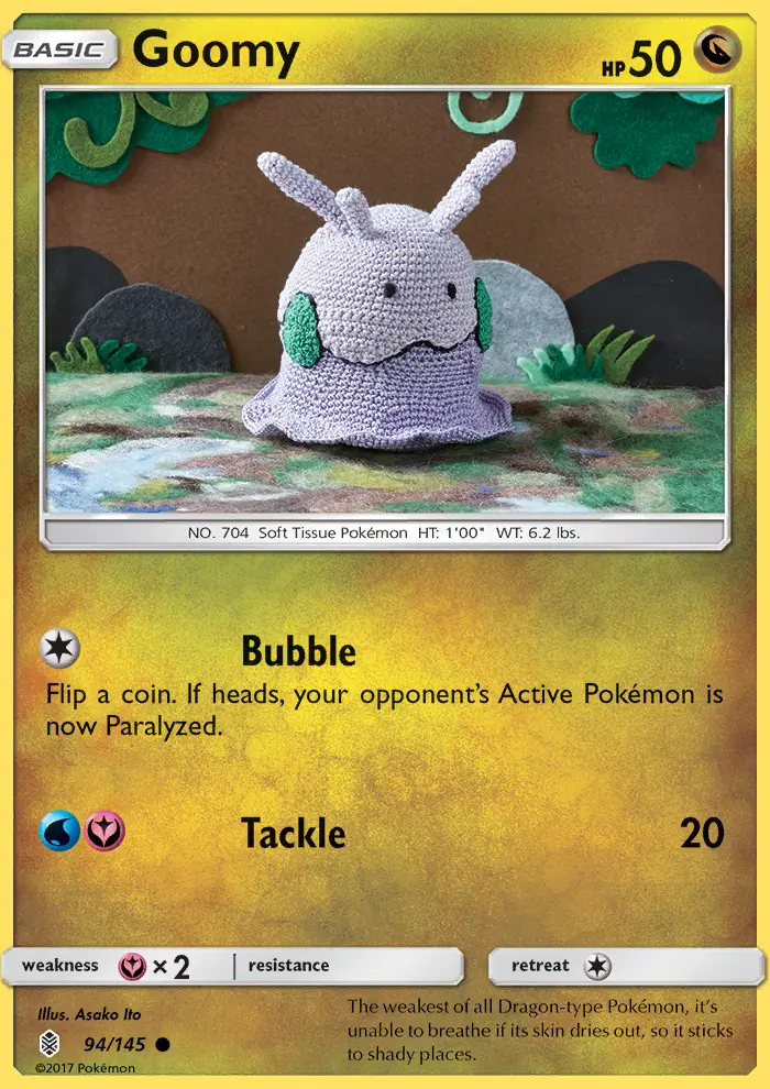 Goomy, Pokémon card
