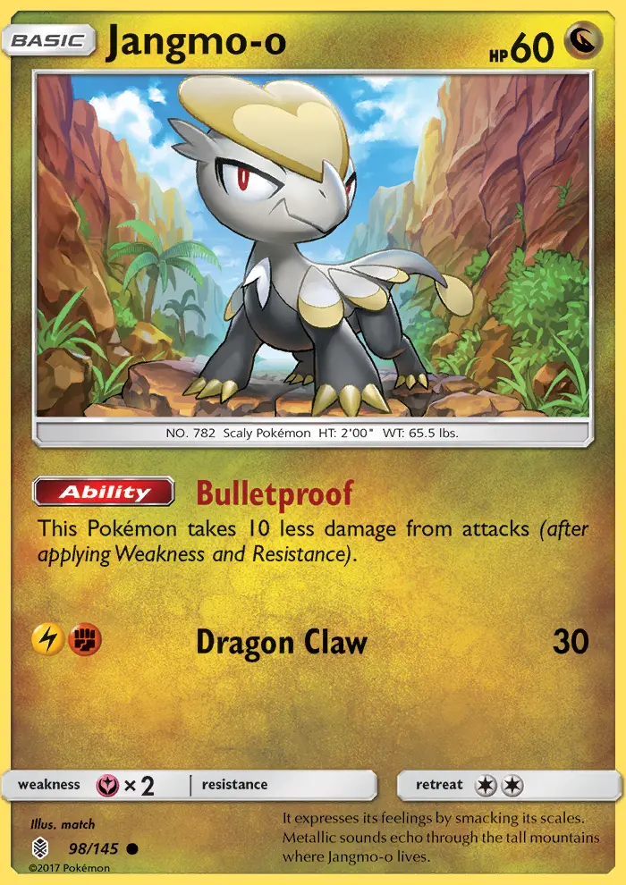 Jangmo-o, Pokémon card