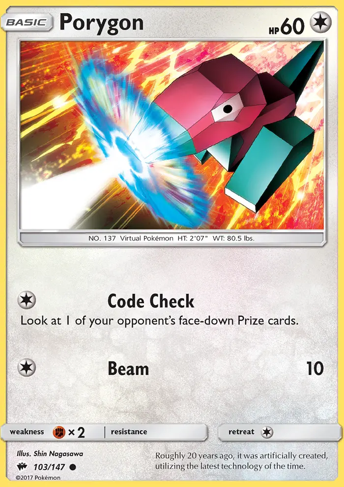 Porygon, Pokémon card
