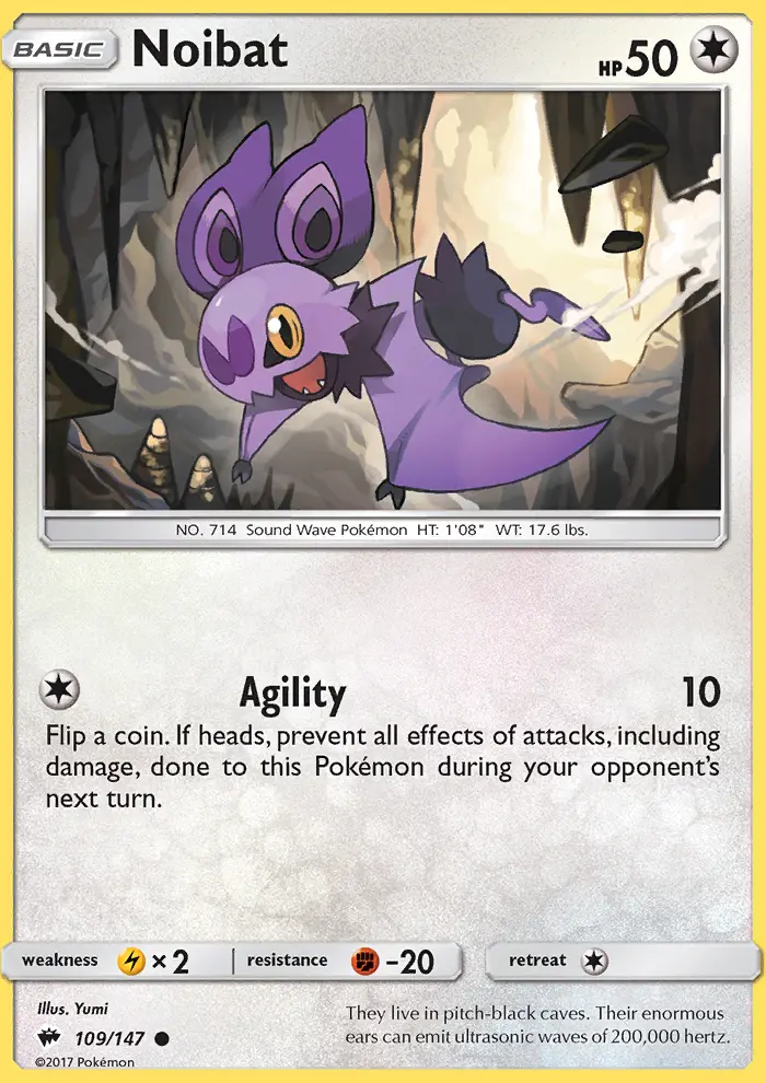 Noibat, Pokémon card