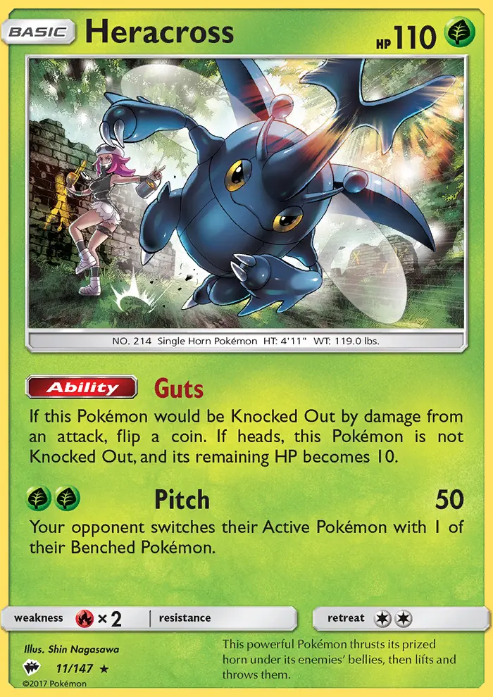 Heracross, Pokémon card