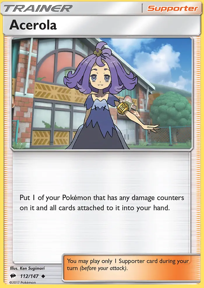 Acerola, Pokémon card