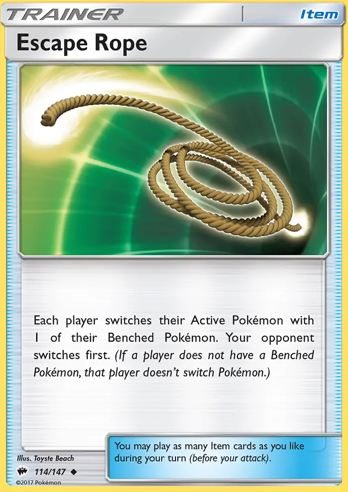 Escape Rope, Pokémon card