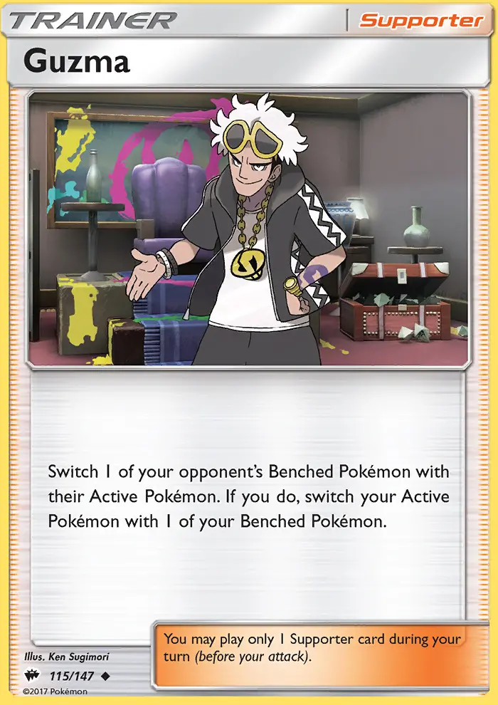 Guzma, Pokémon card